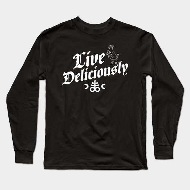 Live Deliciously - Occult Witch Long Sleeve T-Shirt by Nemons